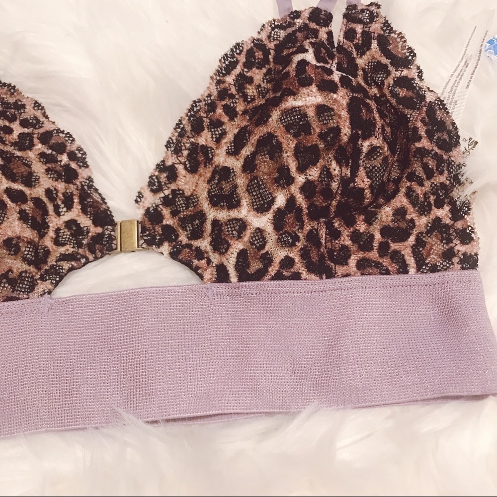 NWT Free People Wild One cheetah bralette Brown - Picture 5 of 8